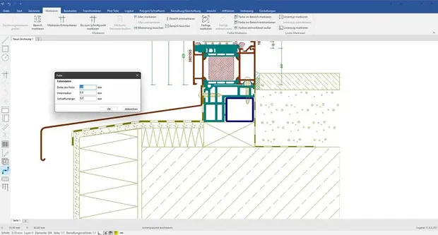 جزئیات فنی و ترسیم مقطع در محیط CAD لوجیکال