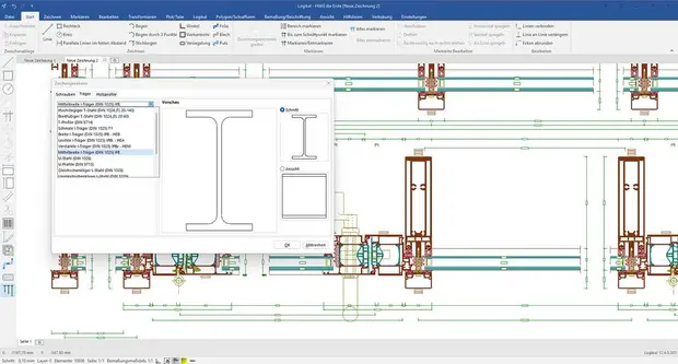 ترسیم جزئیات اتصال به دیوار در لوجیکال CAD